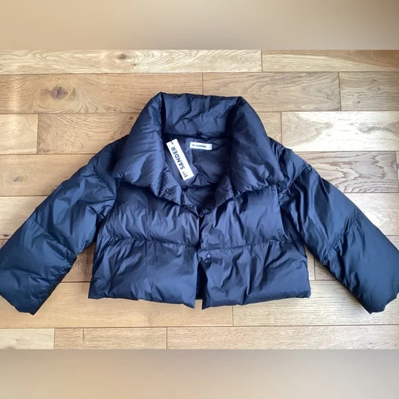 Jil Sander black down cropped puffer jacket - Picture 11 of 11